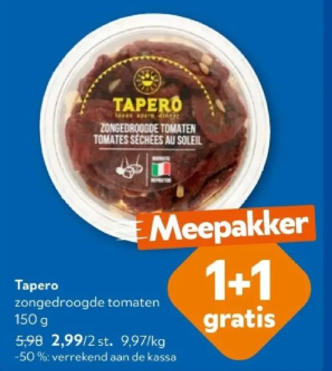 Promotie: Zongedroogde tomaten