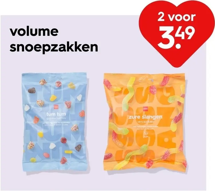 Aanbieding: Volume snoepzakken