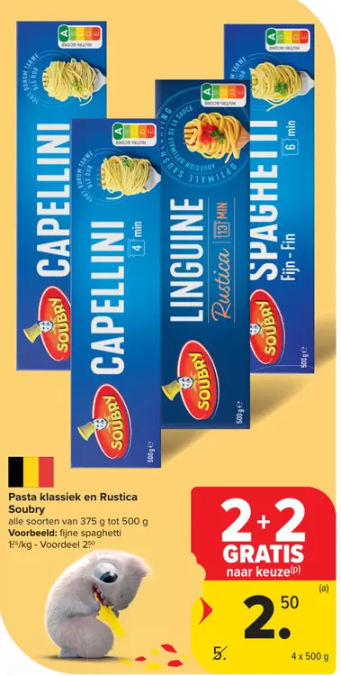 Promotie: Pasta klassiek en Rustica