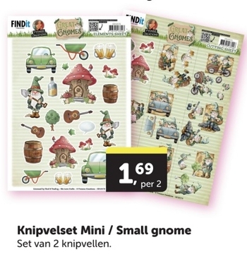 Aanbieding: Knipvelset Mini / Small gnome 