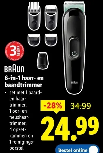 Aanbieding: 6-in-1 haar- en baardtrimmer