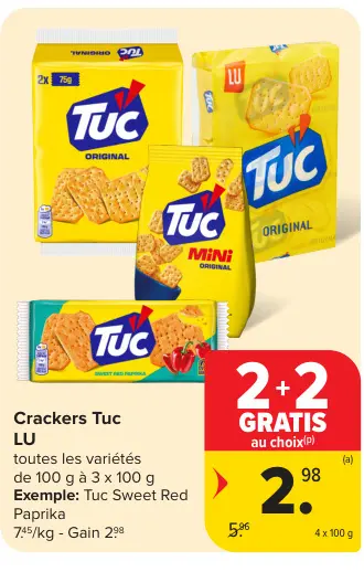 Offre: Crackers Tuc