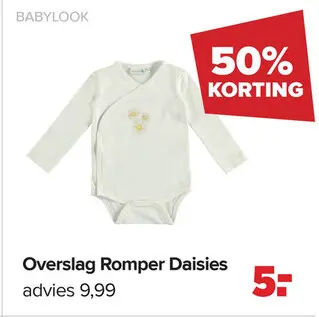 Aanbieding: Overslag Romper Daisies