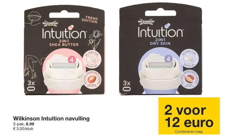 Aanbieding: Wilkinson Intuition navulling