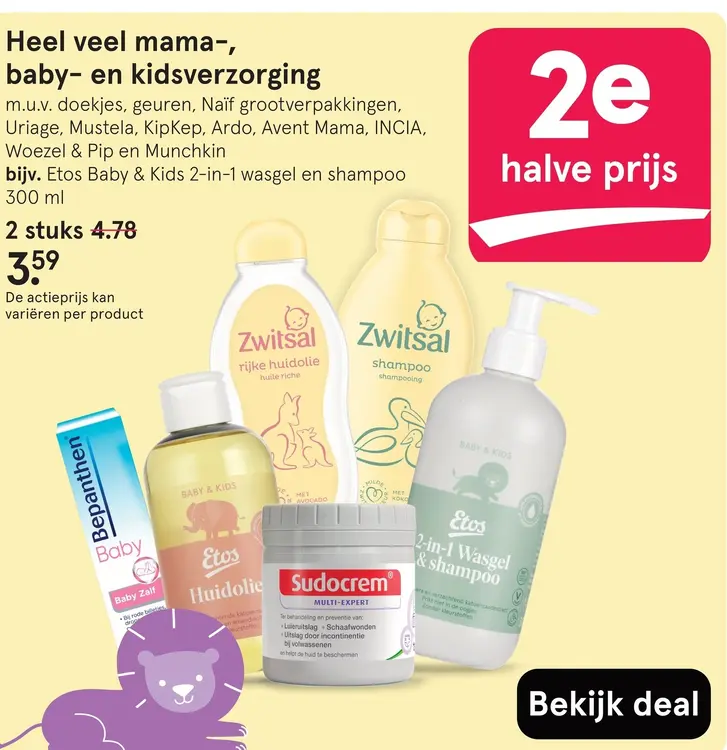 Aanbieding: Heel veel mama-, baby- en kidsverzorging