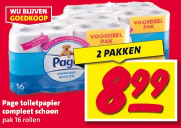 Aanbieding: Toiletpapier compleet schoon
