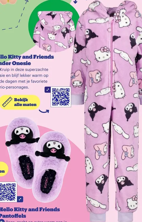 Promotie: Hello Kitty and Friends Kinder Onesie