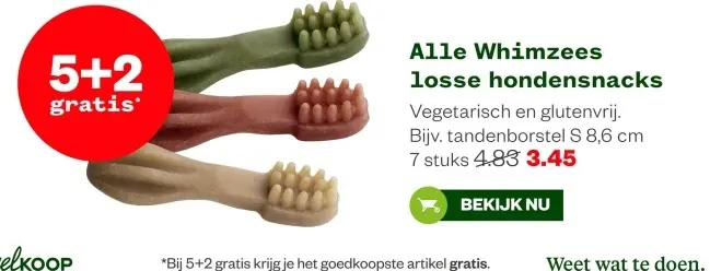 Aanbieding: Whimzees losse hondensnacks