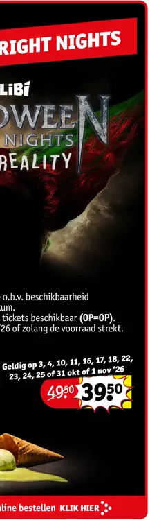 Aanbieding: Halloween Fright Nights Walibi