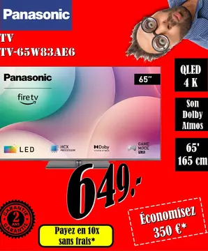 Aanbieding: Panasonic TV-65W83AEG