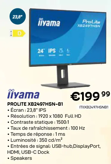 Offre: Prolite xb2497hsn-b1