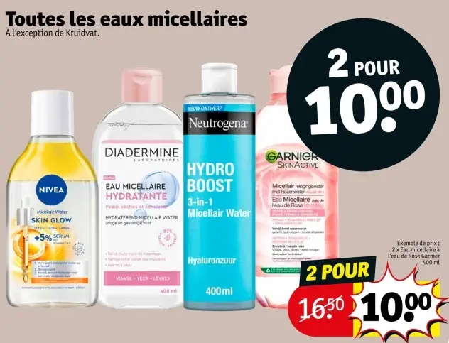 Offre: Eaux micellaires