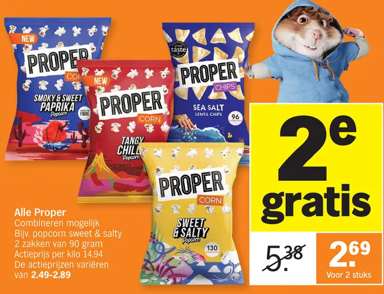 Promotie: Proper Popcorn & Chips