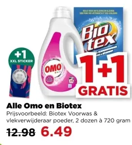 Aanbieding: Alle Omo en Biotex