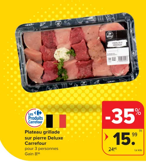 Offre: Plateau grillade sur pierre Deluxe