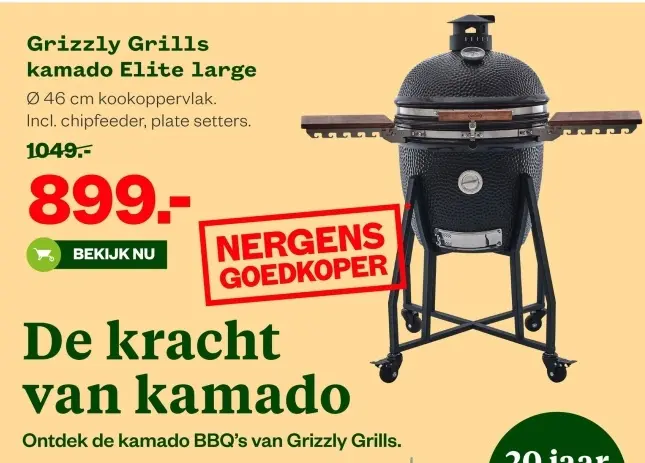 Aanbieding: kamado Elite large