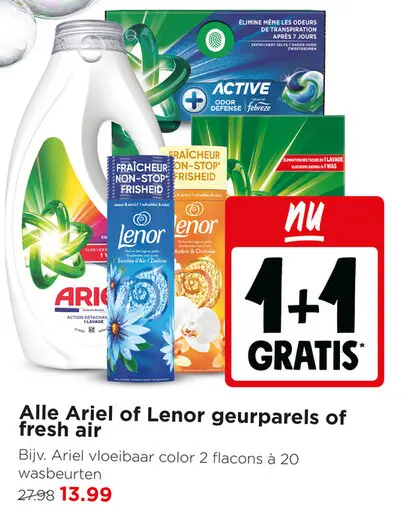 Aanbieding: Ariel of Lenor geurparels of fresh air