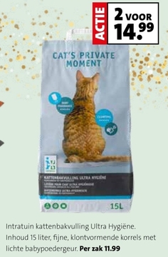 Aanbieding: ntratuin kattenbakvulling Ultra Hygiëne