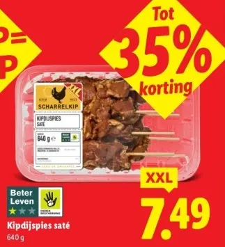 Aanbieding: Kipdijspies saté