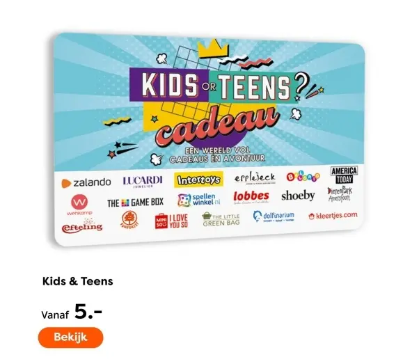 Aanbieding: Kids & Teens