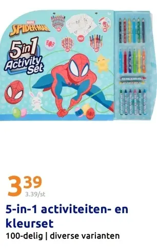 Promotie: 5-in-1 activiteiten- en kleurset
