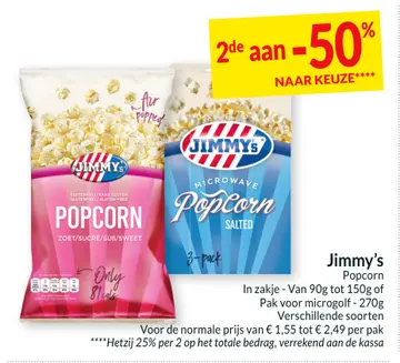 Aanbieding: Jimmy's Popcorn