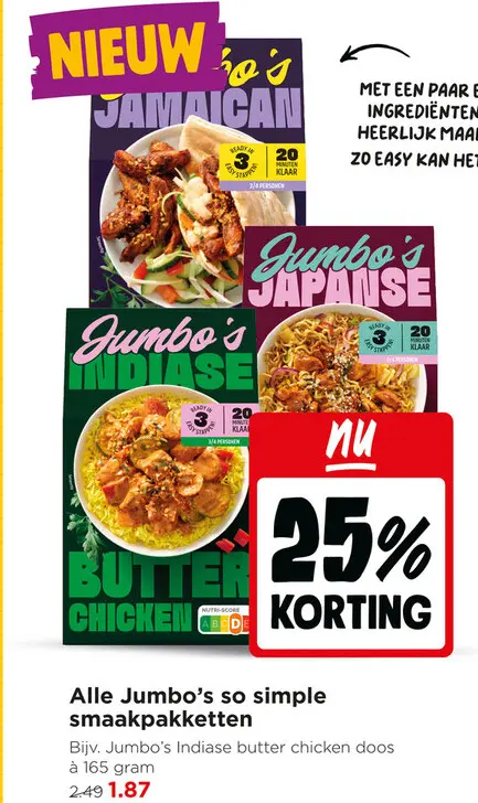 Aanbieding: Alle Jumbo's so simple smaakpakketten