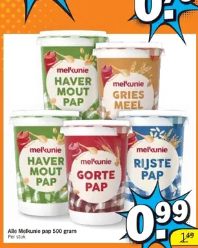 Aanbieding: Alle Melkunie pap