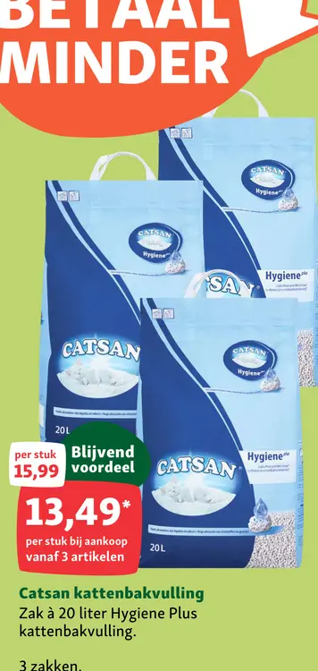 Aanbieding: Catsan kattenbakvulling
