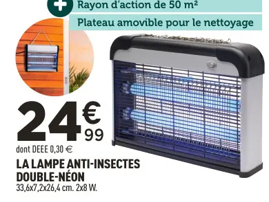 Offre: Lampe anti-insectes double-néon
