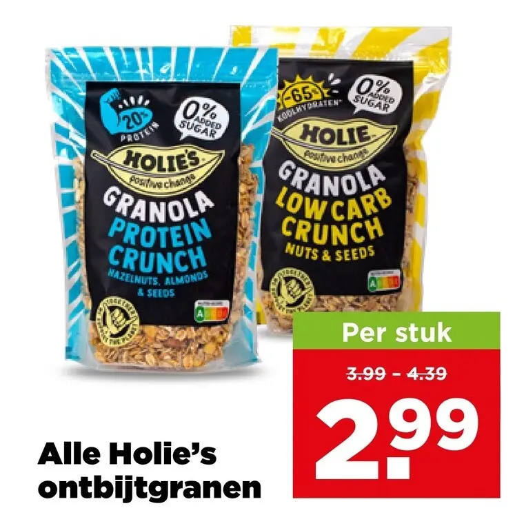 Aanbieding: Alle Holie's ontbijtgranen