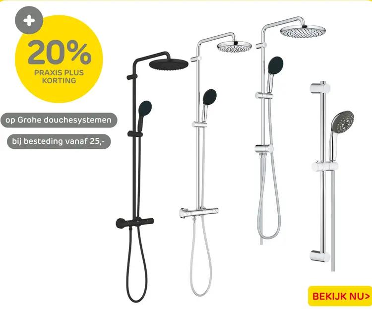 Aanbieding: Douchesystemen