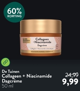 Aanbieding: De Tuinen Collageen + Niacinamide Dagcrème - 50ml