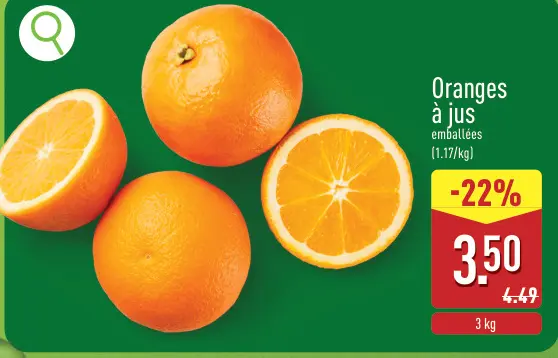 Offre: Oranges à jus