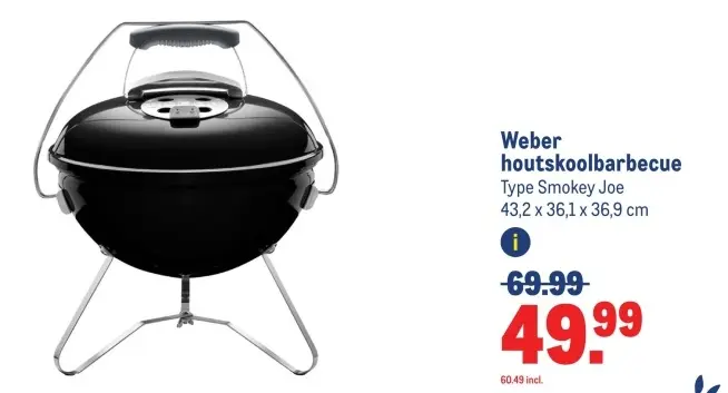 Aanbieding: houtskoolbarbecue