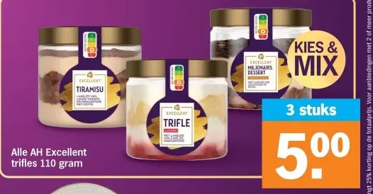 Aanbieding: AH Excellent trifles