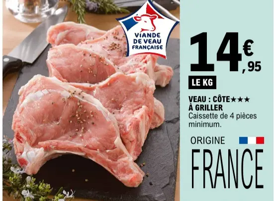 Offre: Côte de veau à griller