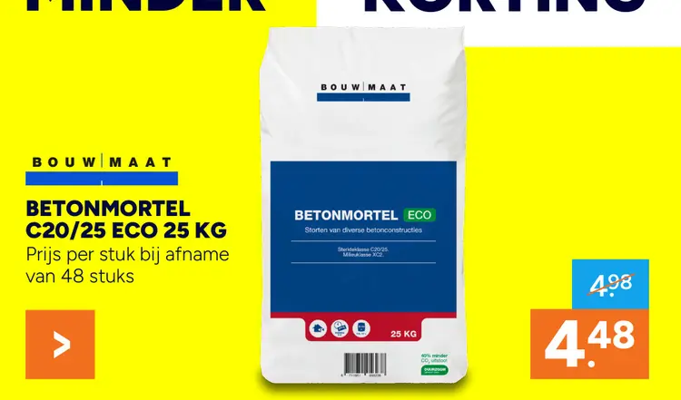 Aanbieding: Betonmortel c20/25 eco