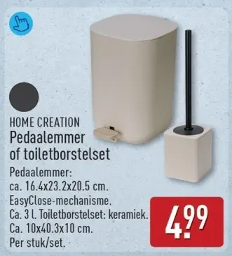 Aanbieding: Pedaalemmer of toiletborstelset