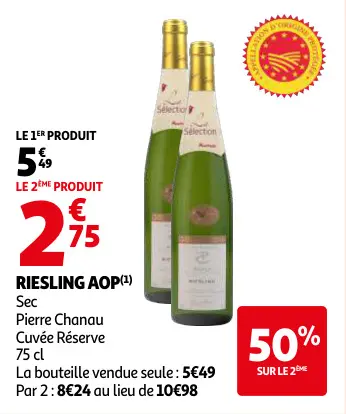 Promotie: RIESLING AOP