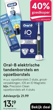 Aanbieding: Oral-B elektrische tandenborstels en opzetborstels