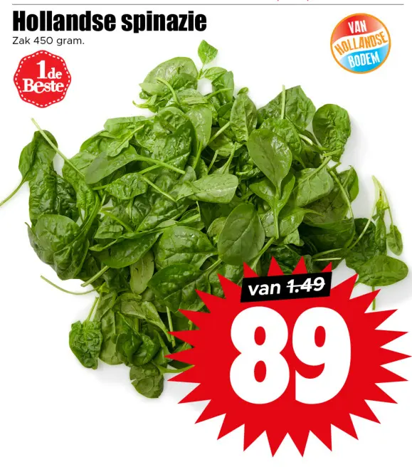 Aanbieding: Hollandse spinazie