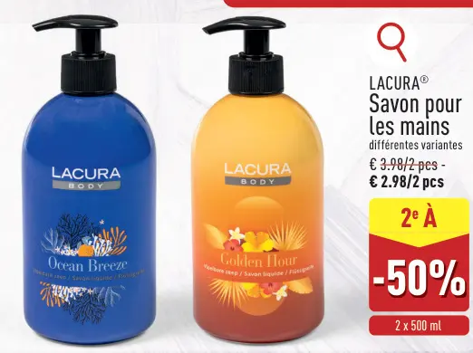Offre: Savon pour les mains
