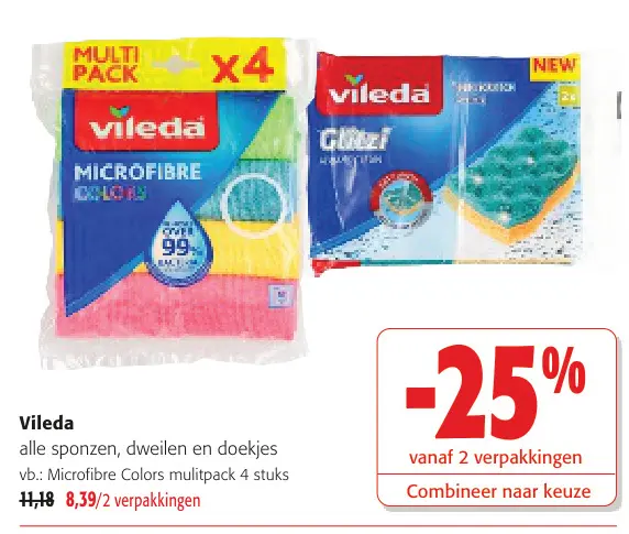 Promotie: alle sponzen, dweilen en doekjes