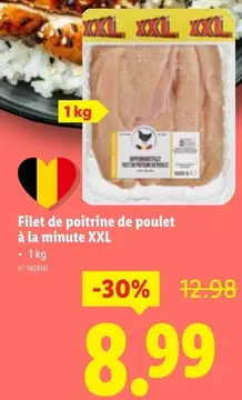 Offre: Filet de poitrine de poulet à la minute XXL