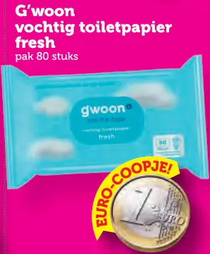 Aanbieding: Vochtig toiletpapier fresh
