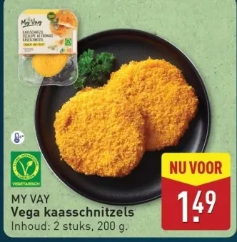 Aanbieding: Vega kaasschnitzels