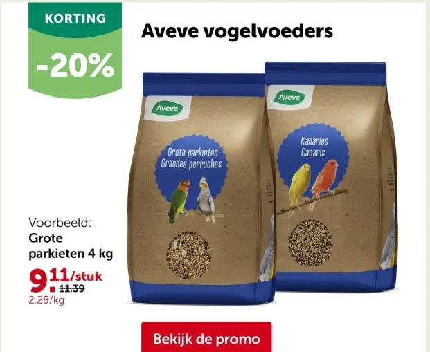 Promotie: Aveve vogelvoeders