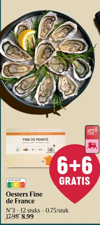 Promotie: Oesters Fine de France