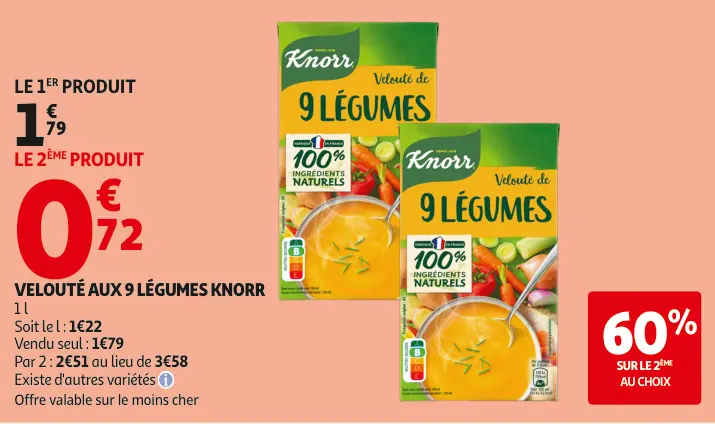 Offre: Velouté aux 9 légumes